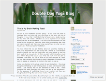 Tablet Screenshot of doubledogyoga.wordpress.com
