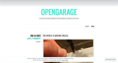 Desktop Screenshot of openyourgarage.wordpress.com