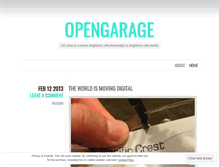 Tablet Screenshot of openyourgarage.wordpress.com