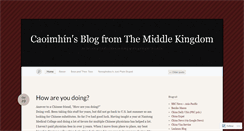 Desktop Screenshot of caoimhinsblog.wordpress.com