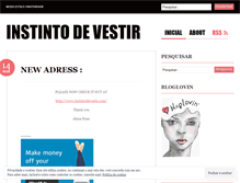 Tablet Screenshot of instintodevestir.wordpress.com