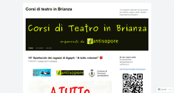 Desktop Screenshot of corsiteatrobrianza.wordpress.com