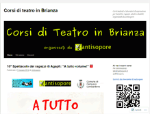 Tablet Screenshot of corsiteatrobrianza.wordpress.com