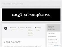 Tablet Screenshot of anglesinasphere.wordpress.com