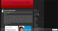 Desktop Screenshot of llccveteransclub.wordpress.com