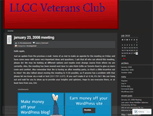 Tablet Screenshot of llccveteransclub.wordpress.com