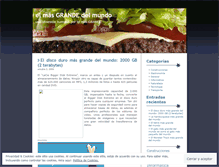 Tablet Screenshot of elmasgrandedelmundo.wordpress.com