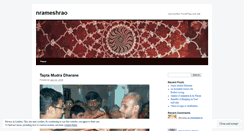 Desktop Screenshot of nrameshrao.wordpress.com