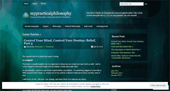 Desktop Screenshot of mypracticalphilosophy.wordpress.com
