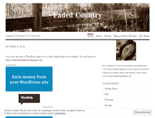 Tablet Screenshot of fadedcountry.wordpress.com