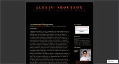 Desktop Screenshot of alexisshoutbox.wordpress.com