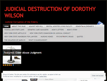 Tablet Screenshot of judicialdestructionofdorothy.wordpress.com