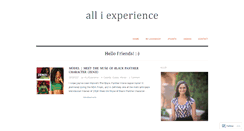 Desktop Screenshot of alliexperience.wordpress.com