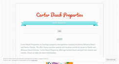 Desktop Screenshot of carterbeachproperties.wordpress.com