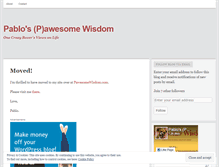 Tablet Screenshot of pawesomewisdom.wordpress.com