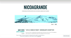 Desktop Screenshot of nicoagrande.wordpress.com