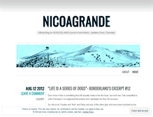 Tablet Screenshot of nicoagrande.wordpress.com