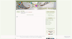 Desktop Screenshot of elegantmusings.wordpress.com