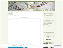 Tablet Screenshot of elegantmusings.wordpress.com