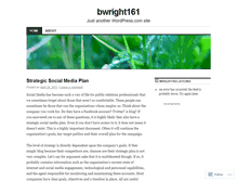 Tablet Screenshot of bwright161.wordpress.com