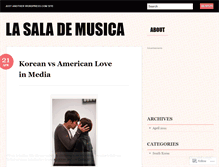 Tablet Screenshot of lasalademusica.wordpress.com