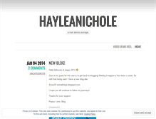 Tablet Screenshot of hayleanichole.wordpress.com