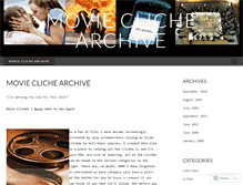 Tablet Screenshot of movieclichearchive.wordpress.com
