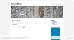 Desktop Screenshot of familiamarley.wordpress.com