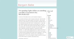 Desktop Screenshot of bargainbetty.wordpress.com