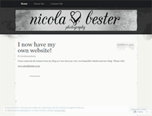 Tablet Screenshot of nicolabester.wordpress.com