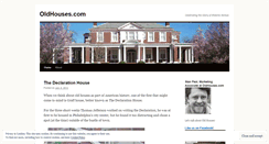 Desktop Screenshot of oldhousesblog.wordpress.com