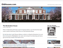 Tablet Screenshot of oldhousesblog.wordpress.com