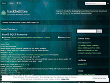 Tablet Screenshot of hackforlifeee.wordpress.com