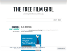 Tablet Screenshot of freefilmgirl.wordpress.com