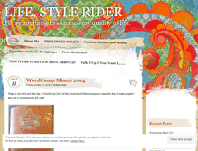 Tablet Screenshot of lifestylerider.wordpress.com