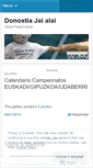 Mobile Screenshot of donostiajaialai.wordpress.com