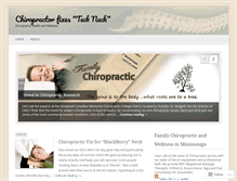 Tablet Screenshot of chiropractormississauga.wordpress.com