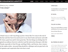 Tablet Screenshot of booksandmusicandstuff.wordpress.com