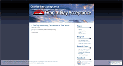 Desktop Screenshot of granitebayacceptance.wordpress.com