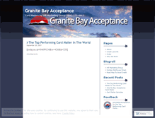 Tablet Screenshot of granitebayacceptance.wordpress.com