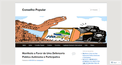 Desktop Screenshot of conselhopopular.wordpress.com
