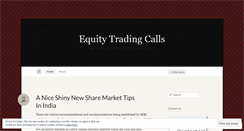 Desktop Screenshot of equitytradingcalls.wordpress.com