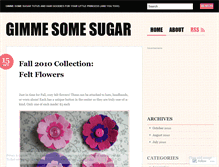 Tablet Screenshot of gimmesomesuga.wordpress.com