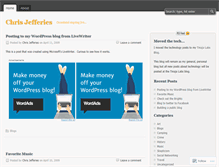 Tablet Screenshot of chrisjx.wordpress.com