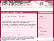 Tablet Screenshot of iwashungry.wordpress.com