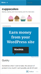 Mobile Screenshot of cuppacakes.wordpress.com