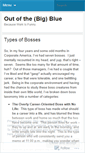 Mobile Screenshot of outofthebigblue.wordpress.com