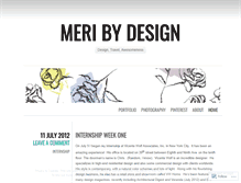 Tablet Screenshot of merigbydesign.wordpress.com