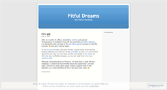 Desktop Screenshot of fitfuldreams.wordpress.com