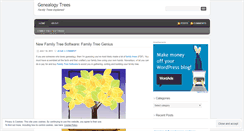 Desktop Screenshot of genealogytrees.wordpress.com